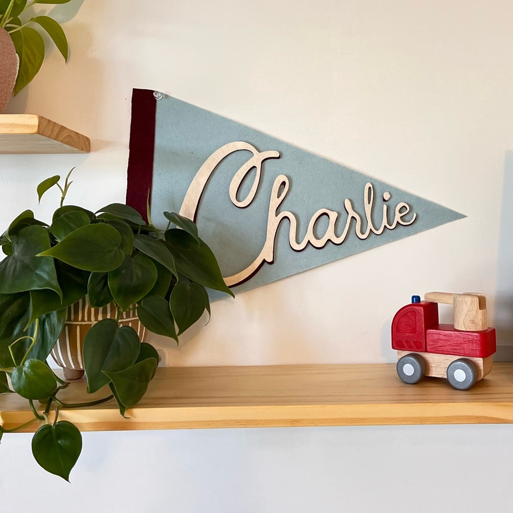 Custom Personalized Felt Name Pennant!